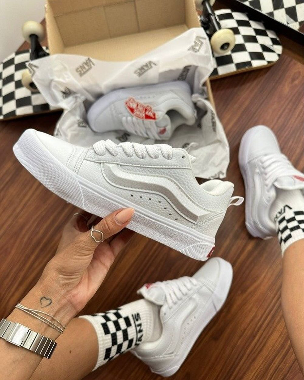 Vans Knu Skool Blancas